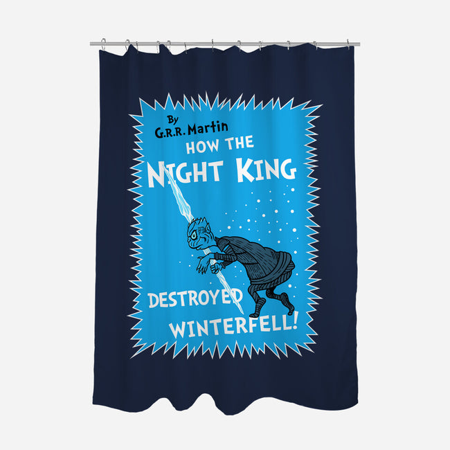 How The Night King-None-Polyester-Shower Curtain-demonigote