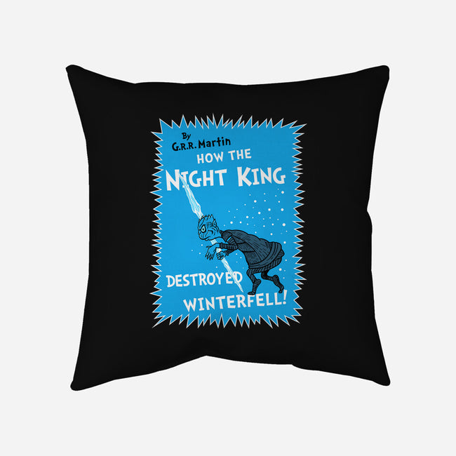 How The Night King-None-Removable Cover-Throw Pillow-demonigote