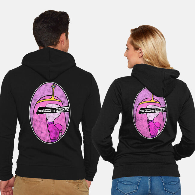 Finn Save Her-Unisex-Zip-Up-Sweatshirt-demonigote