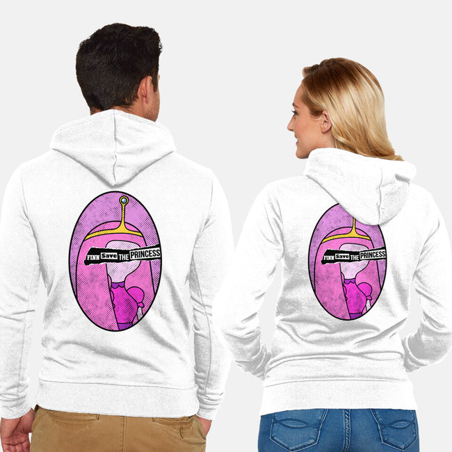 Finn Save Her-Unisex-Zip-Up-Sweatshirt-demonigote