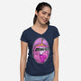 Finn Save Her-Womens-V-Neck-Tee-demonigote