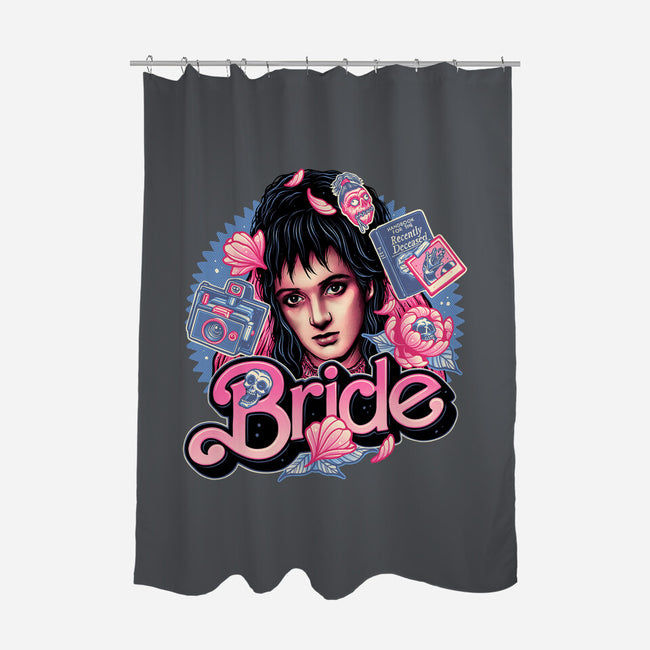 The Pink Bride-None-Polyester-Shower Curtain-glitchygorilla