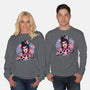 The Pink Bride-Unisex-Crew Neck-Sweatshirt-glitchygorilla