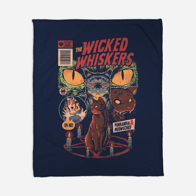 Wicked Whiskers-None-Fleece-Blanket-eduely