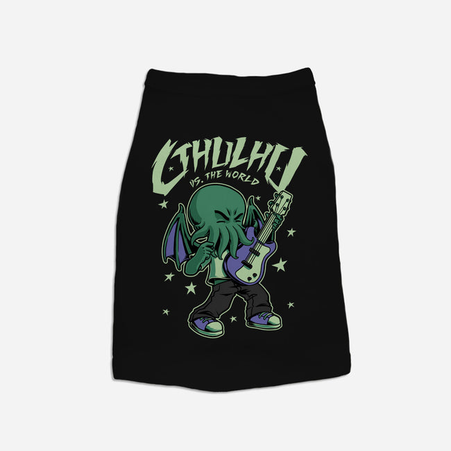 Cthulhu Guitar Comic-Dog-Basic-Pet Tank-Studio Mootant