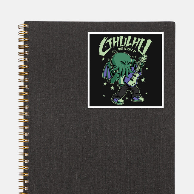 Cthulhu Guitar Comic-None-Glossy-Sticker-Studio Mootant