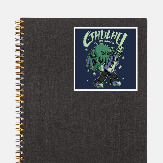 Cthulhu Guitar Comic-None-Glossy-Sticker-Studio Mootant