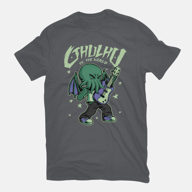 Cthulhu Guitar Comic-Unisex-Basic-Tee-Studio Mootant