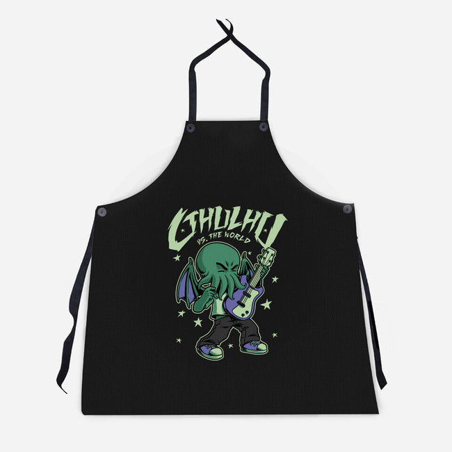 Cthulhu Guitar Comic-Unisex-Kitchen-Apron-Studio Mootant