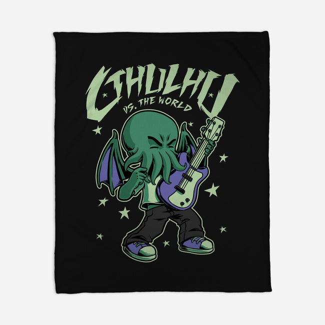 Cthulhu Guitar Comic-None-Fleece-Blanket-Studio Mootant