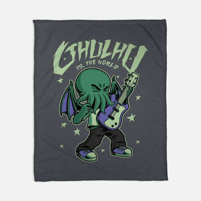 Cthulhu Guitar Comic-None-Fleece-Blanket-Studio Mootant