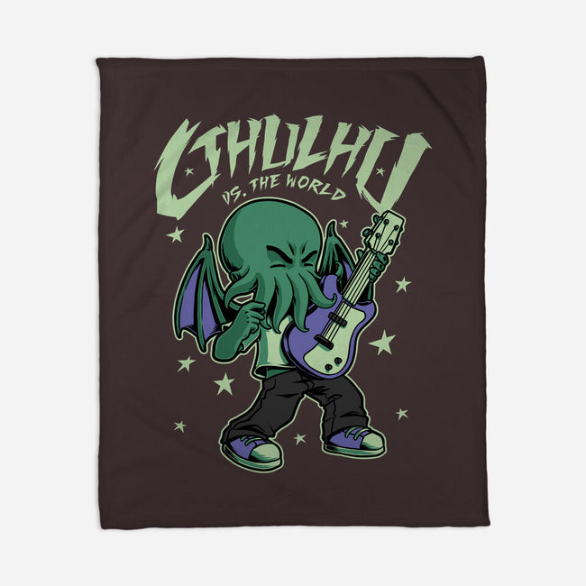 Cthulhu Guitar Comic-None-Fleece-Blanket-Studio Mootant