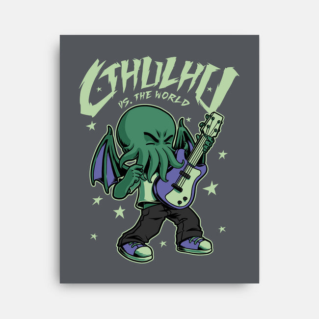 Cthulhu Guitar Comic-None-Stretched-Canvas-Studio Mootant