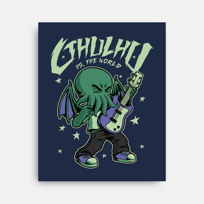 Cthulhu Guitar Comic-None-Stretched-Canvas-Studio Mootant