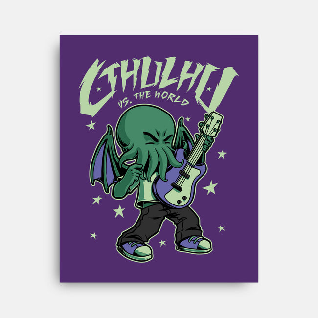 Cthulhu Guitar Comic-None-Stretched-Canvas-Studio Mootant