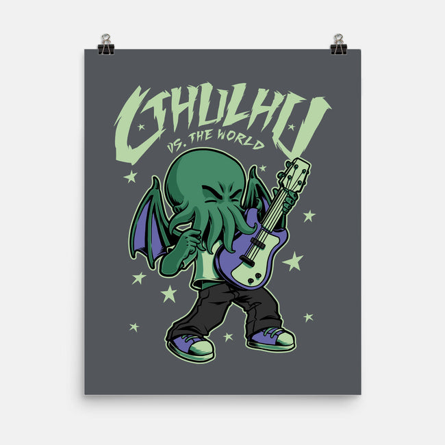 Cthulhu Guitar Comic-None-Matte-Poster-Studio Mootant