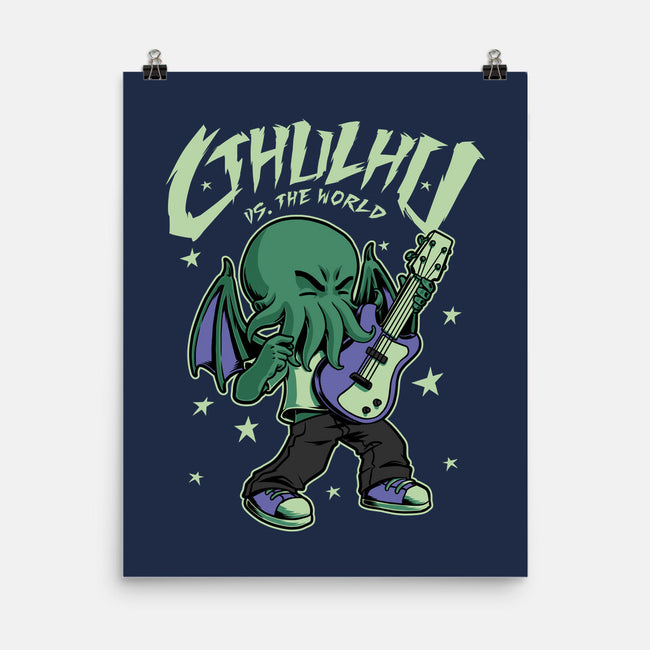 Cthulhu Guitar Comic-None-Matte-Poster-Studio Mootant