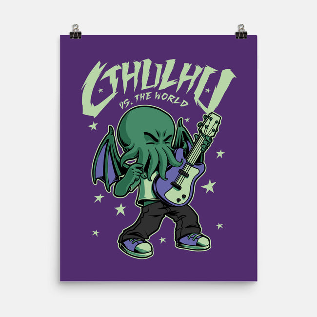 Cthulhu Guitar Comic-None-Matte-Poster-Studio Mootant