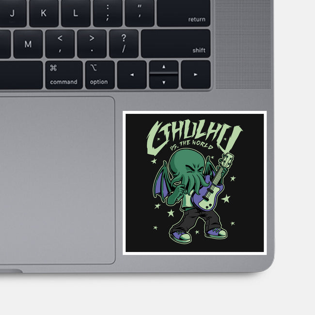 Cthulhu Guitar Comic-None-Glossy-Sticker-Studio Mootant