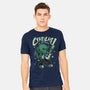 Cthulhu Guitar Comic-Mens-Heavyweight-Tee-Studio Mootant