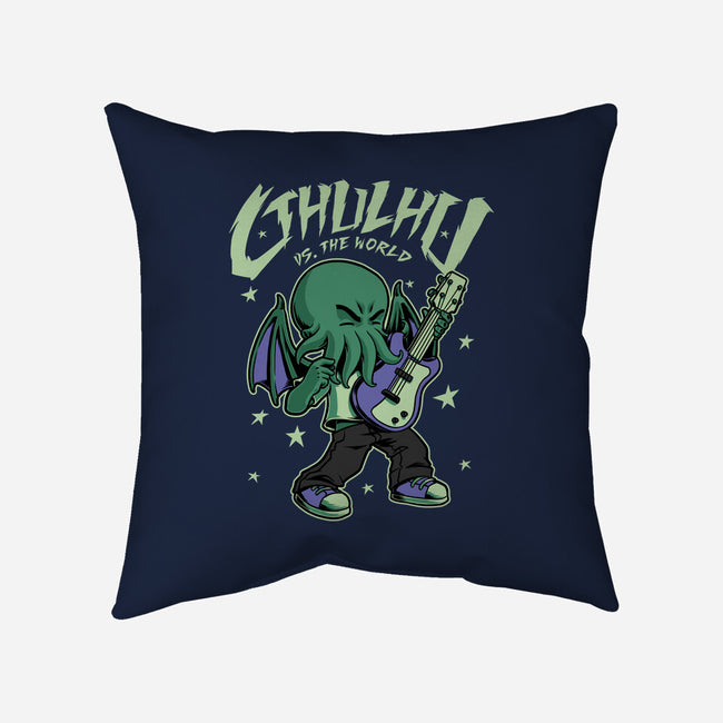 Cthulhu Guitar Comic-None-Removable Cover-Throw Pillow-Studio Mootant