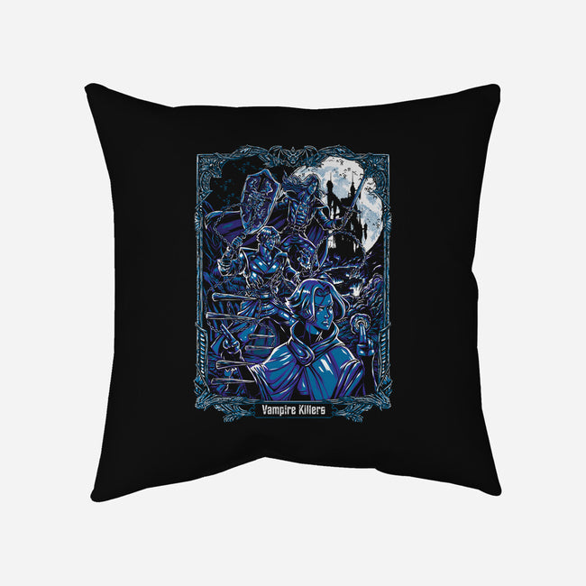 The Vampire Killers-None-Removable Cover-Throw Pillow-Knegosfield