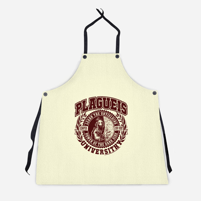 Plagueis Universithy-Unisex-Kitchen-Apron-Wheels