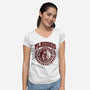 Plagueis Universithy-Womens-V-Neck-Tee-Wheels