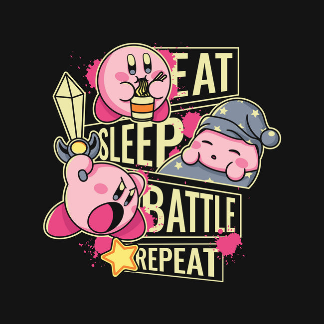 Eat Sleep Battle Repeat-Mens-Heavyweight-Tee-Xentee