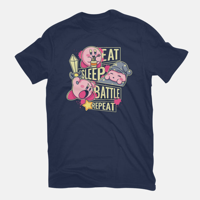 Eat Sleep Battle Repeat-Youth-Basic-Tee-Xentee