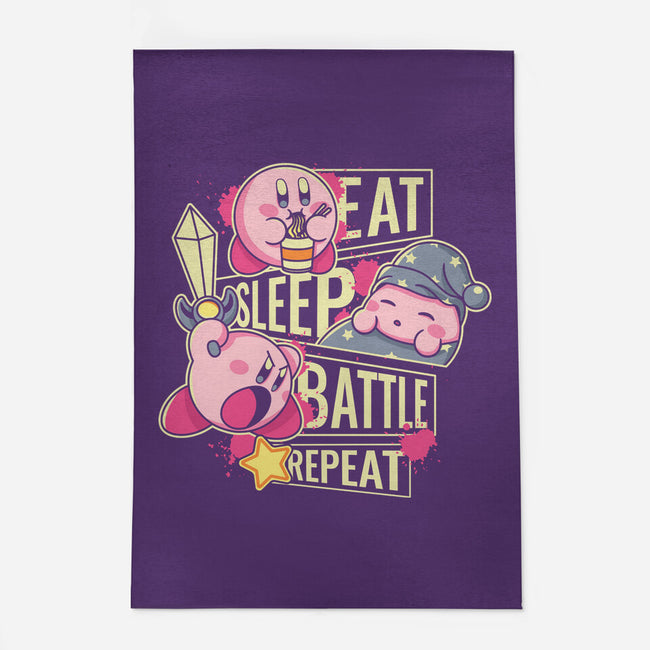 Eat Sleep Battle Repeat-None-Outdoor-Rug-Xentee