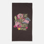 Eat Sleep Battle Repeat-None-Beach-Towel-Xentee