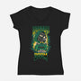 Dogtor Doom-Womens-V-Neck-Tee-rmatix