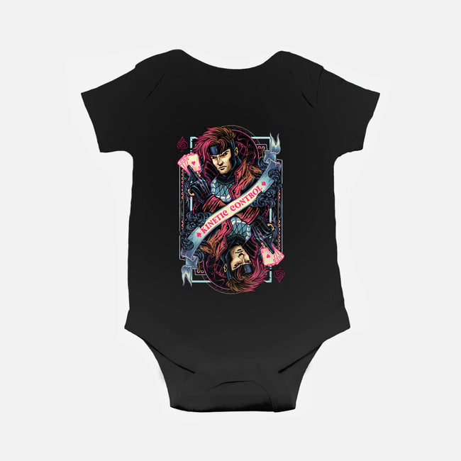 Kinetic Control Card-Baby-Basic-Onesie-glitchygorilla