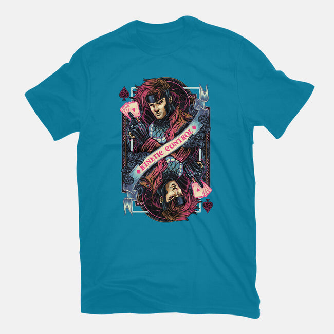 Kinetic Control Card-Womens-Fitted-Tee-glitchygorilla