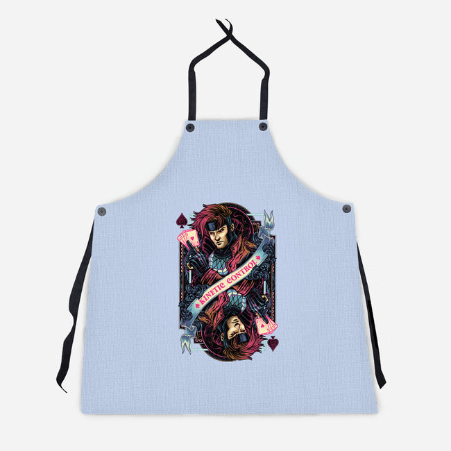 Kinetic Control Card-Unisex-Kitchen-Apron-glitchygorilla