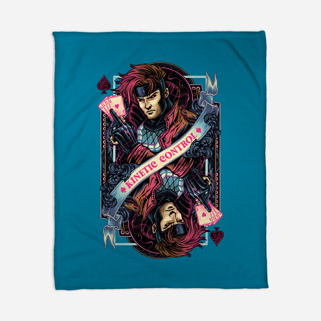 Kinetic Control Card-None-Fleece-Blanket-glitchygorilla