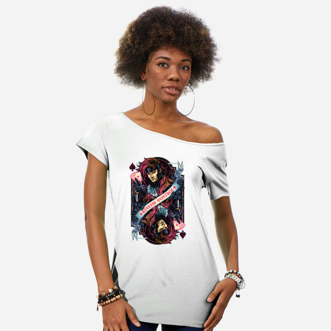 Kinetic Control Card-Womens-Off Shoulder-Tee-glitchygorilla