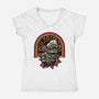 Chest Burster-Womens-V-Neck-Tee-glitchygorilla