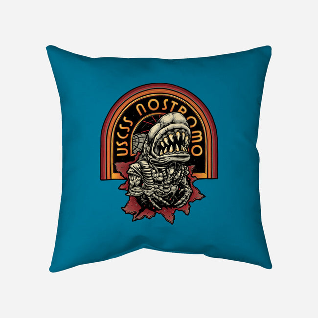 Chest Burster-None-Removable Cover-Throw Pillow-glitchygorilla