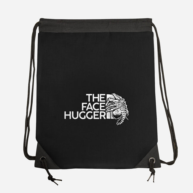 The Face Hugger-None-Drawstring-Bag-glitchygorilla