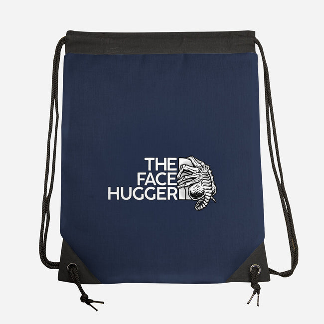 The Face Hugger-None-Drawstring-Bag-glitchygorilla