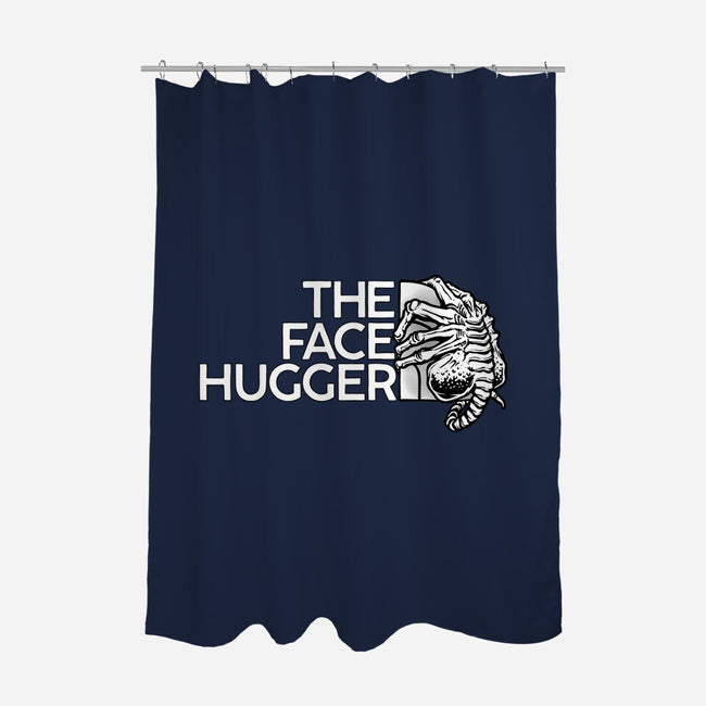 The Face Hugger-None-Polyester-Shower Curtain-glitchygorilla