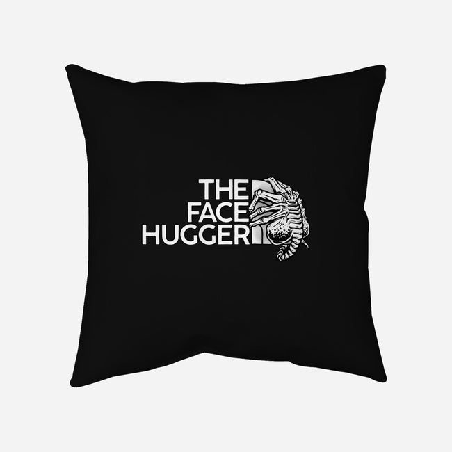 The Face Hugger-None-Removable Cover-Throw Pillow-glitchygorilla