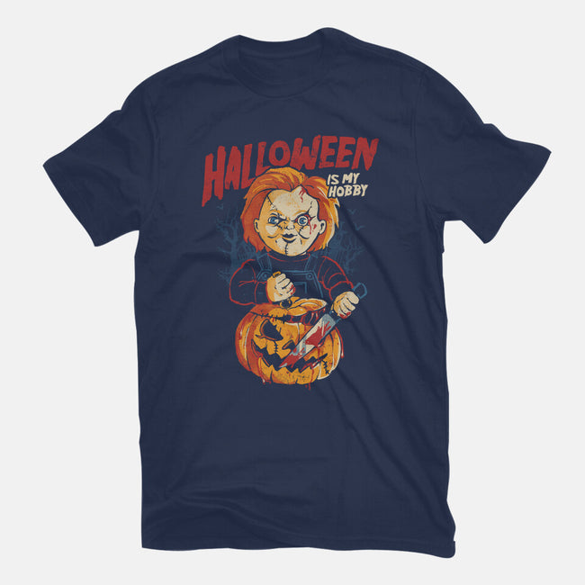 Halloween Is My Hobby-Womens-Fitted-Tee-eduely