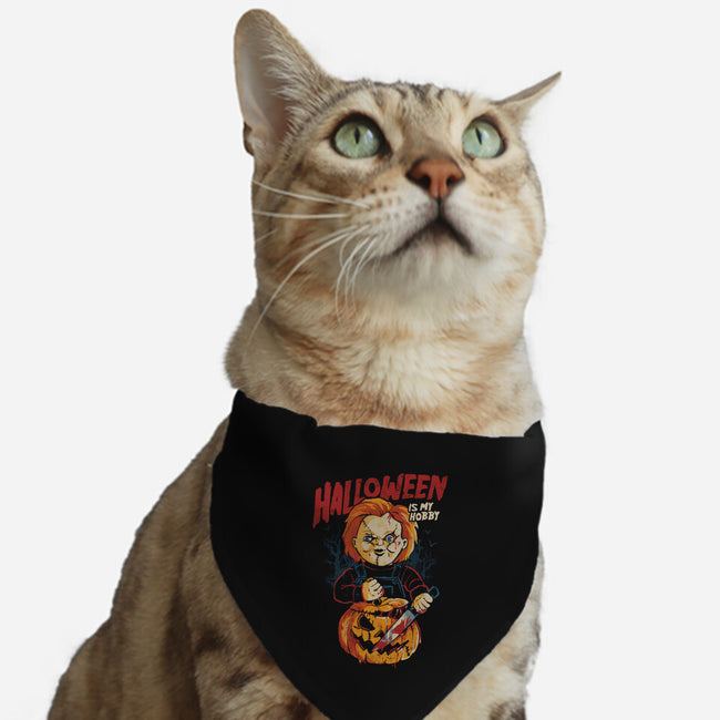 Halloween Is My Hobby-Cat-Adjustable-Pet Collar-eduely