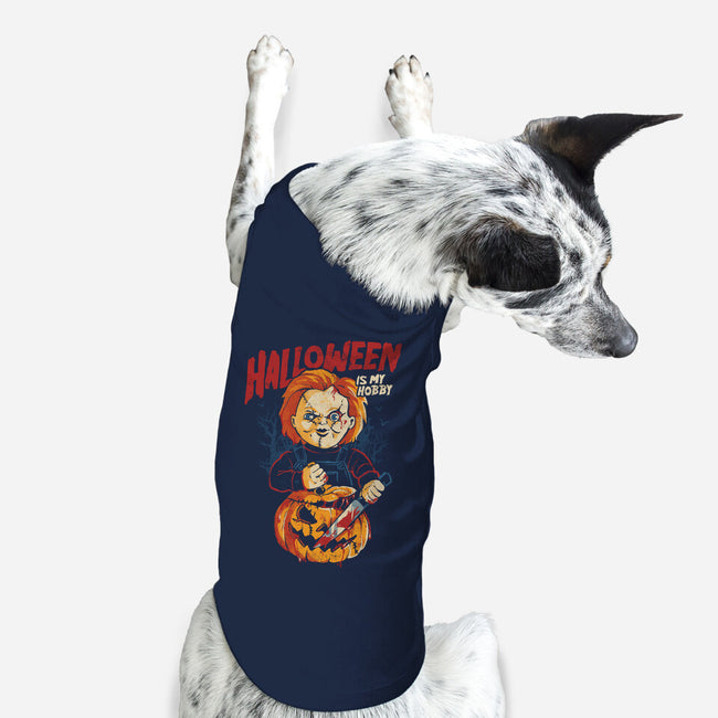 Halloween Is My Hobby-Dog-Basic-Pet Tank-eduely