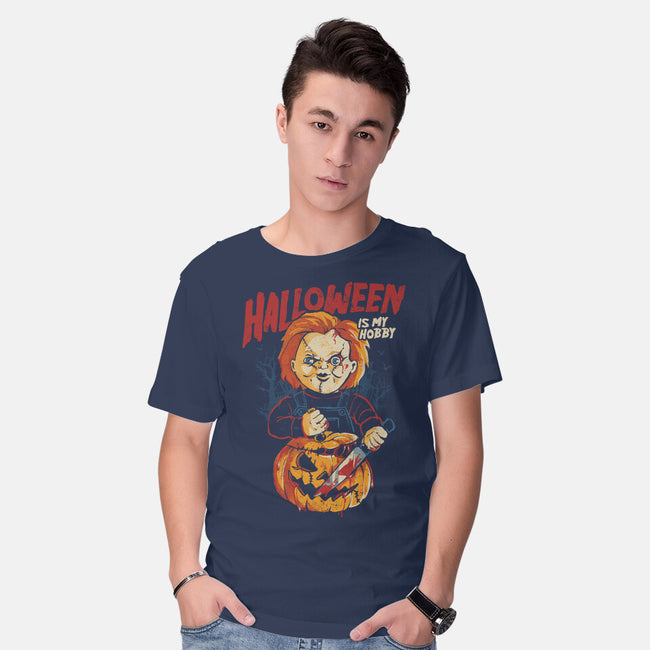 Halloween Is My Hobby-Mens-Basic-Tee-eduely