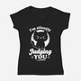 Cat Judges You-Womens-V-Neck-Tee-Studio Mootant