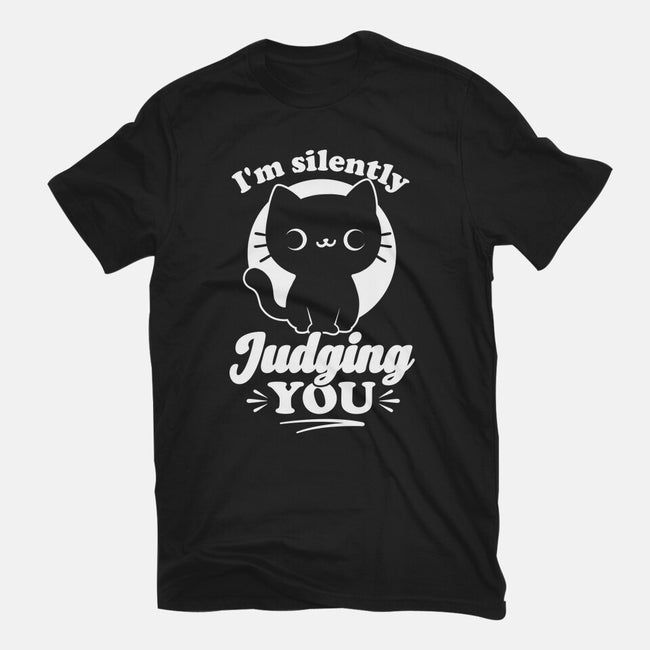 Cat Judges You-Mens-Basic-Tee-Studio Mootant